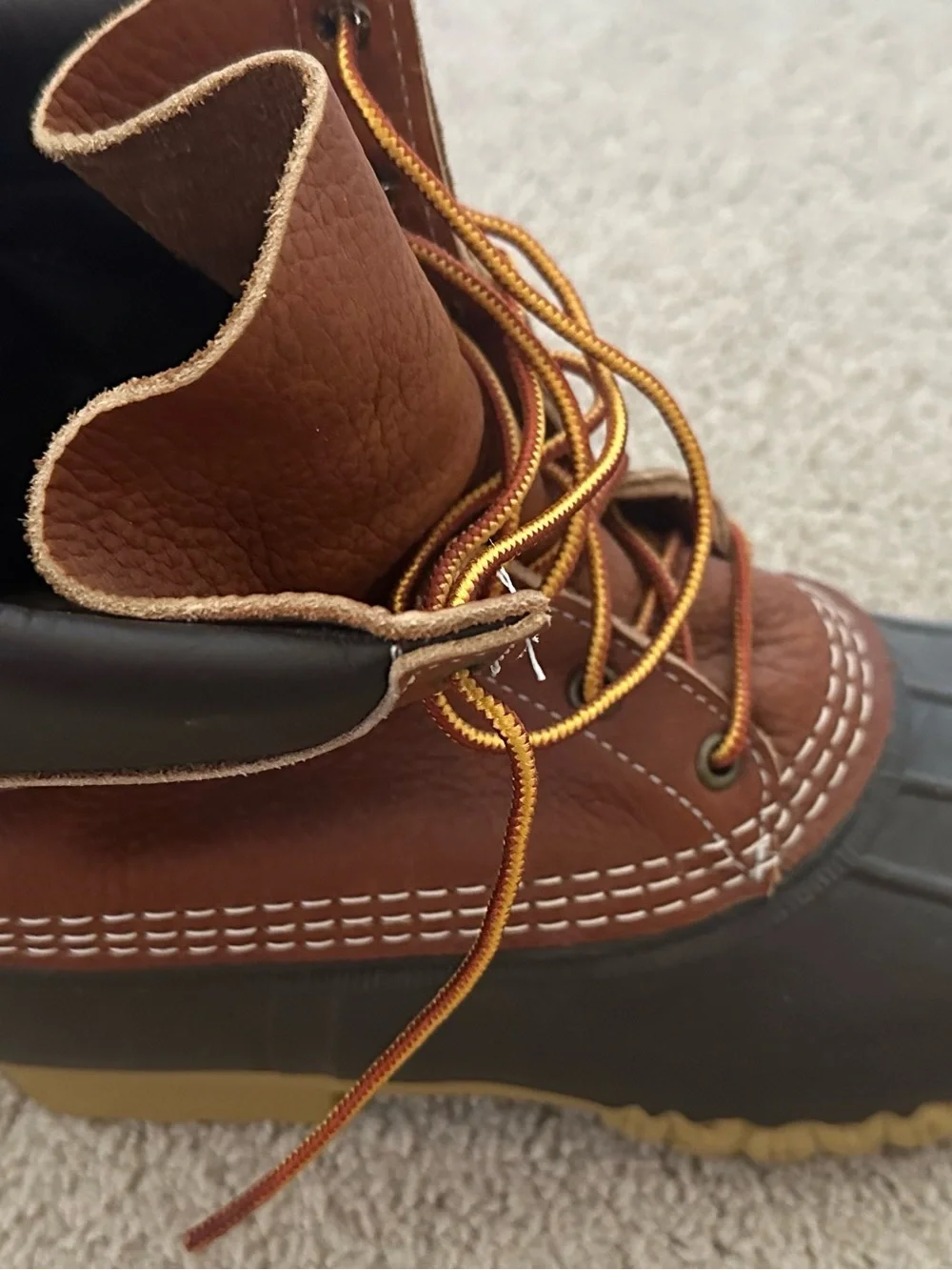 L.L. Bean Men’s Brown and Black Rain & Snow Boots